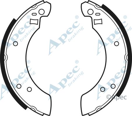 APEC BRAKING stabdžių trinkelių komplektas SHU246